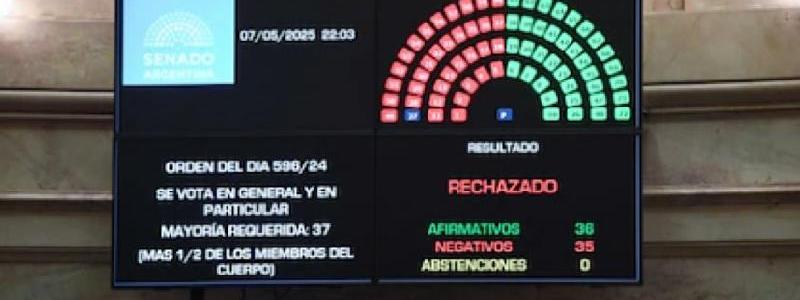 EL SENADO RECHAZÓ FICHA LIMPIA